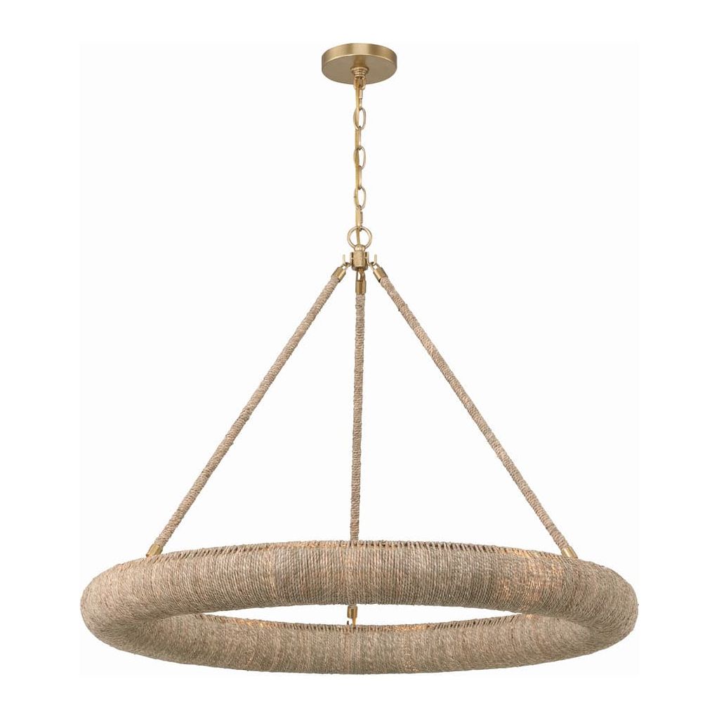 Oakley 8 Light Chandelier-Crystorama Lighting Company-CRYSTO-OAK-7538-SG-Chandeliers-3-France and Son