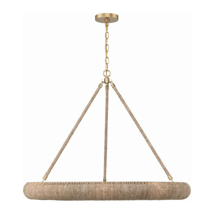 Oakley 8 Light Chandelier-Crystorama Lighting Company-CRYSTO-OAK-7538-SG-Chandeliers-5-France and Son