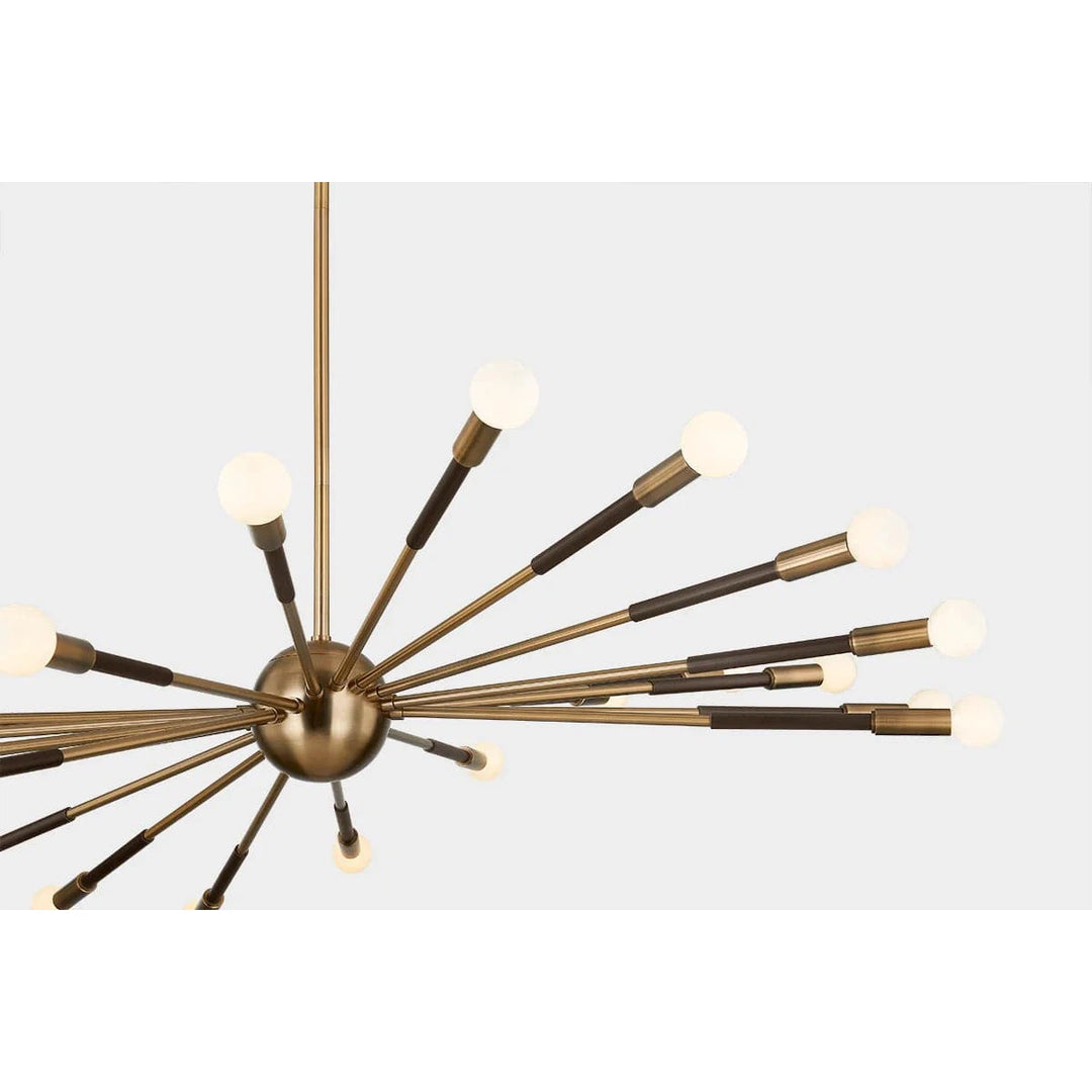 Obie Chandelier-Troy Lighting-TROY-F3051-PBR/BRZ-ChandeliersI - 11.50"H x 50.75"W-3-France and Son