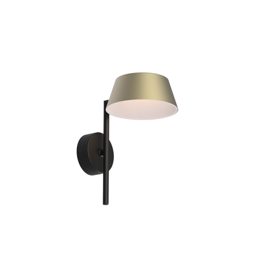 Wall Lighting OLO XL Wall Arm Single Lamp - Black/Gold - Metal, Aluminum, Pp