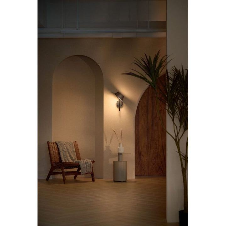 Wall Lighting OLO XL Wall Arm Single Lamp - Black / Cocoa - Metal, Aluminum, Pp