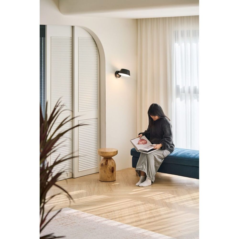 Wall Lighting OLO XL Wall Single Lamp - Black/Shiny Black - Metal, Aluminum, Pp