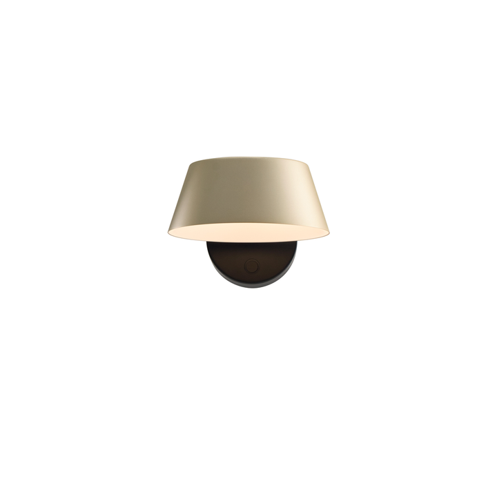 Wall Lighting OLO XL Wall Single Lamp - Black/Gold - Metal, Aluminum, Pp