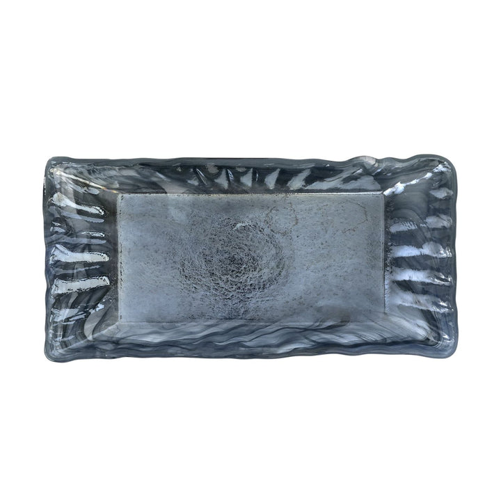 Onda Glass Rectangular Tray