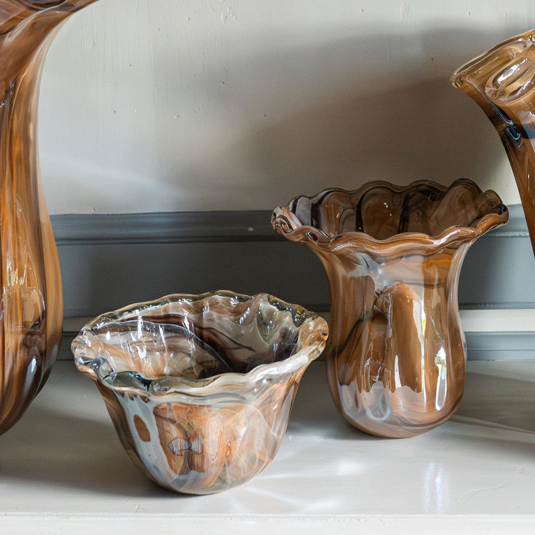 Onda Glass Rimmed Bowl