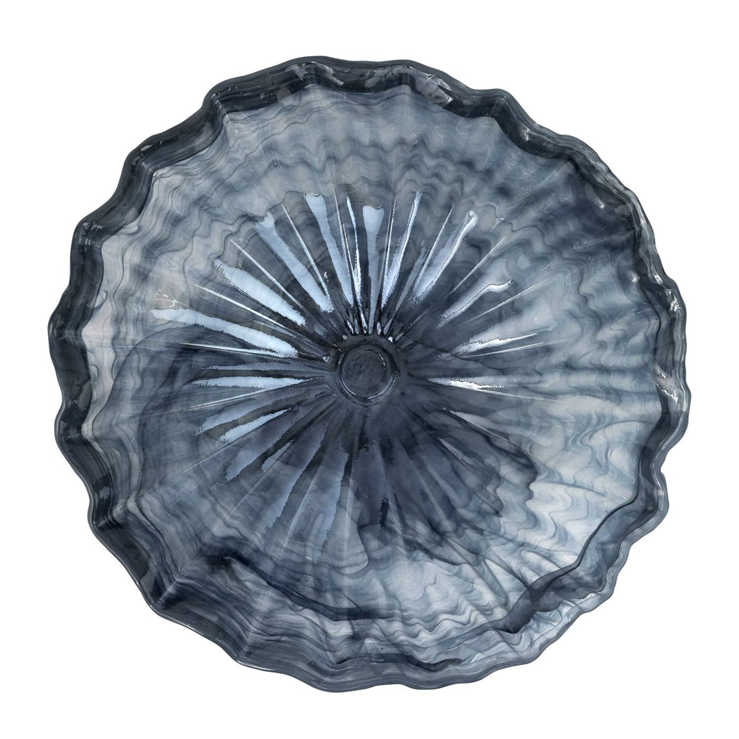 Onda Glass Round Centerpiece