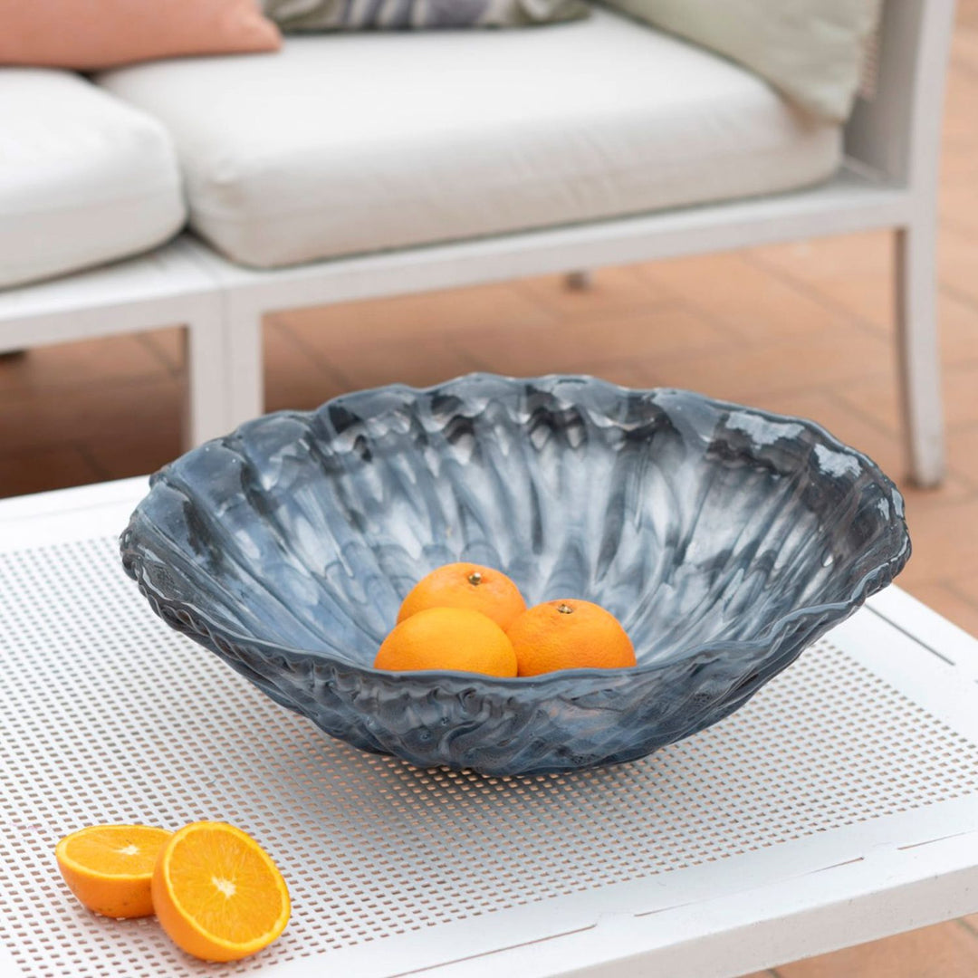 Onda Glass Round Centerpiece