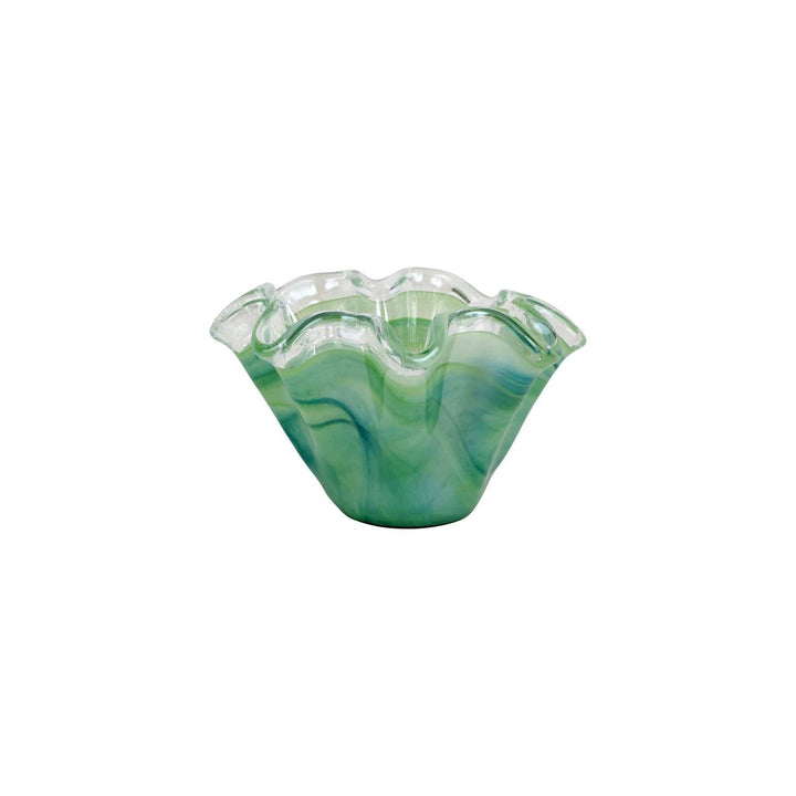 Onda Glass Ruffled Bowl
