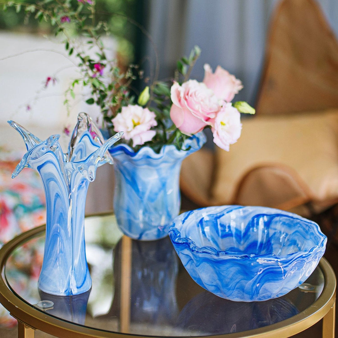 Onda Glass Tulip Vase