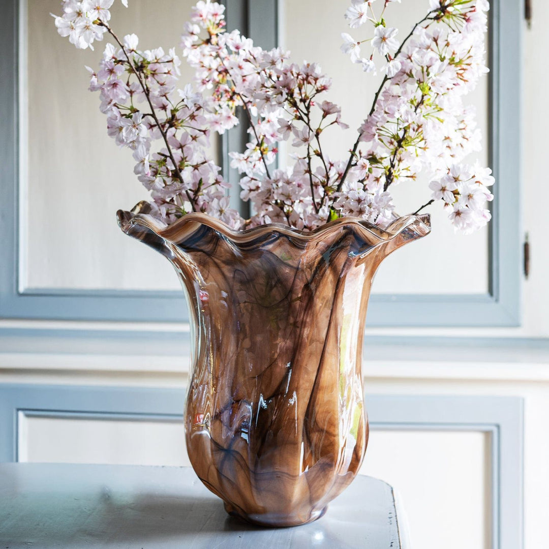 Onda Glass Tulip Vase