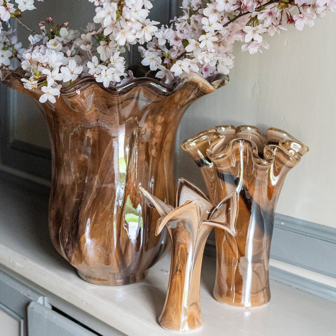 Onda Glass Tulip Vase