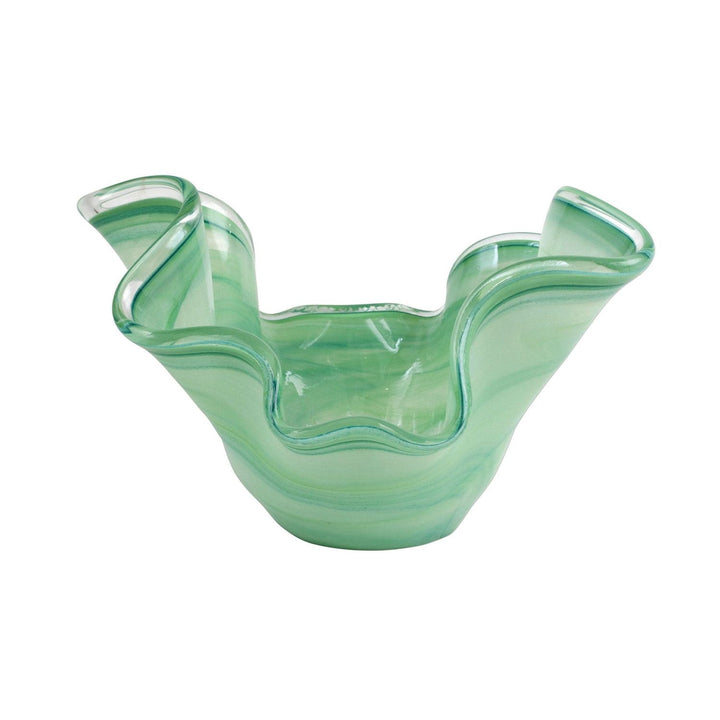 Onda Glass Bowl - Green / Medium