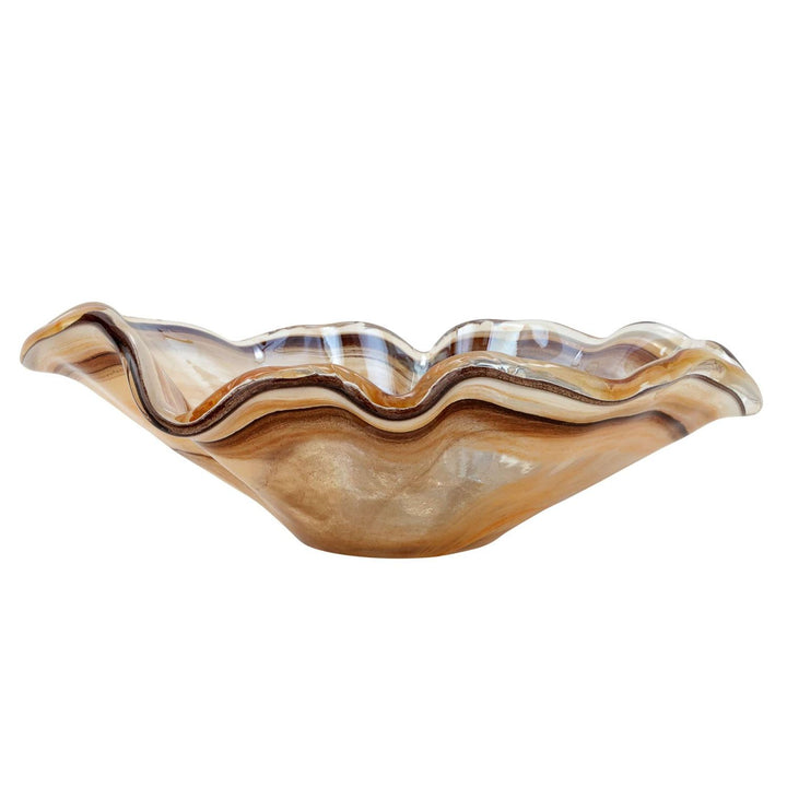 Onda Glass Bowl - Tortoiseshell / Large