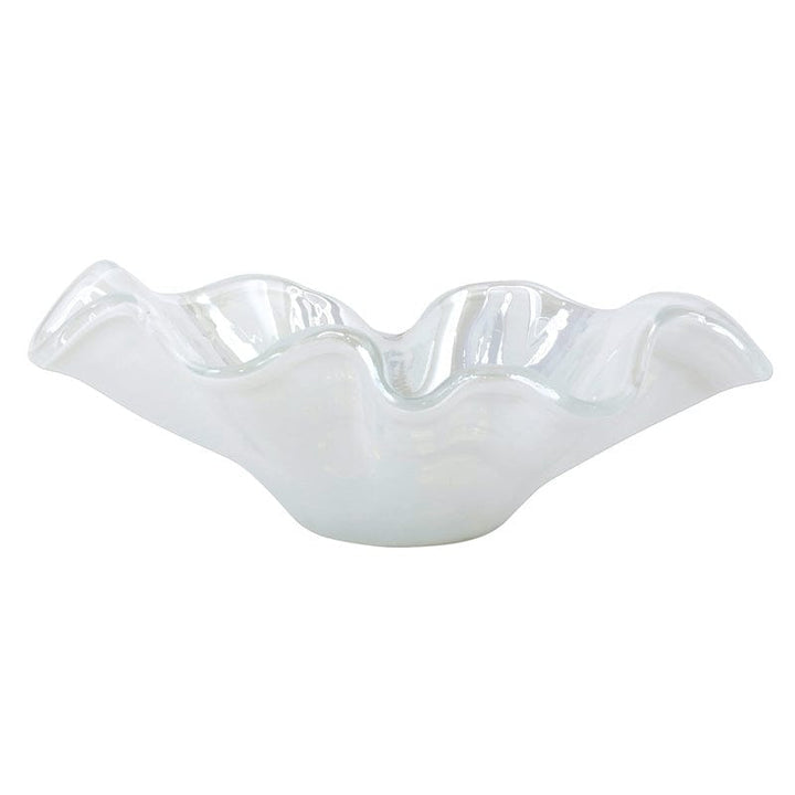 Onda Glass Bowl - White / Large