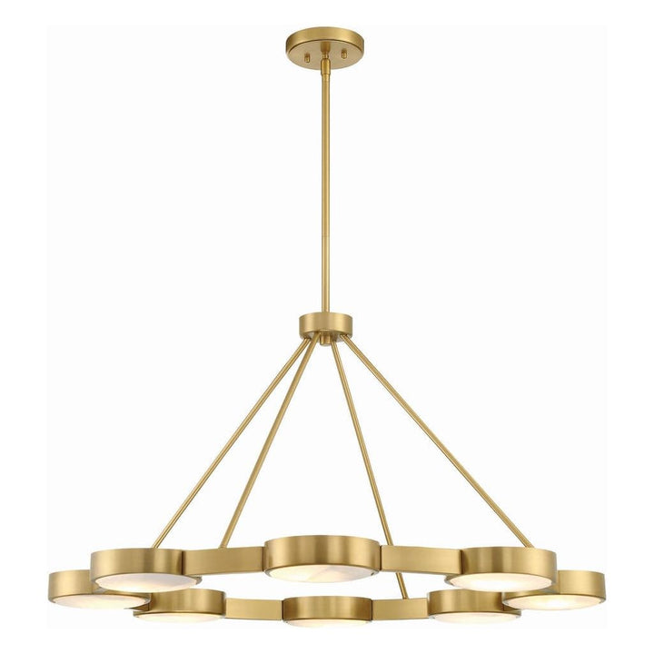 Orson 8 Light Pendant-Crystorama Lighting Company-CRYSTO-ORS-738-MG-ST-PendantsStone-6-France and Son