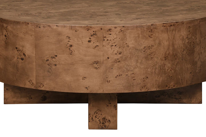 Oslo Thick Top Coffee Table With Cross Base