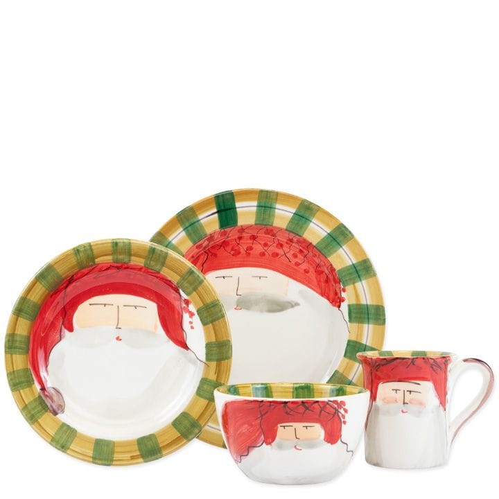 Old St. Nick Four-Piece Place Setting - Red Hat