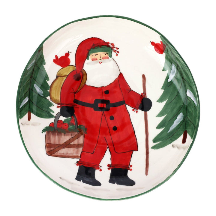 Old St. Nick Shallow Bowl with Apple Basket - Default Title