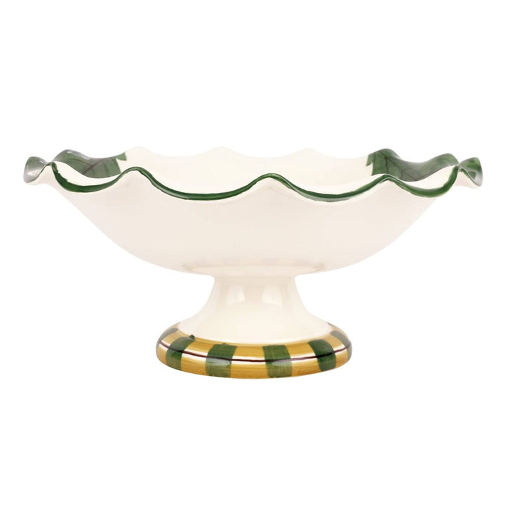 Old St. Nick Pedestal Fruit Bowl