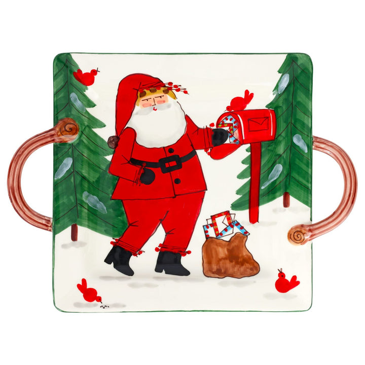 Old St. Nick Handled Square Platter - Default Title
