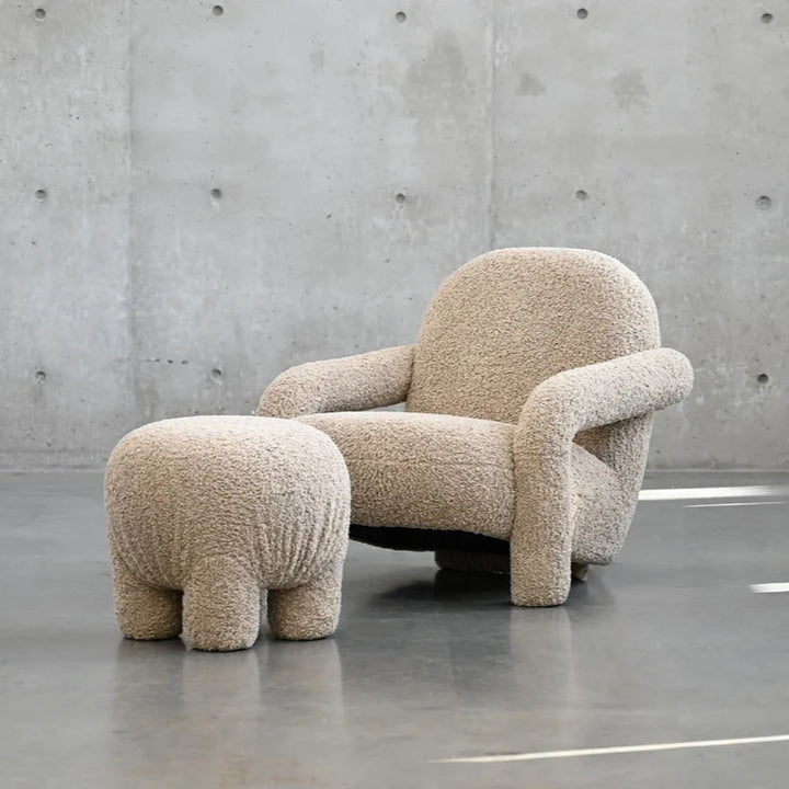 Stools & Ottomans Bibi Ottoman Fawn Fabric