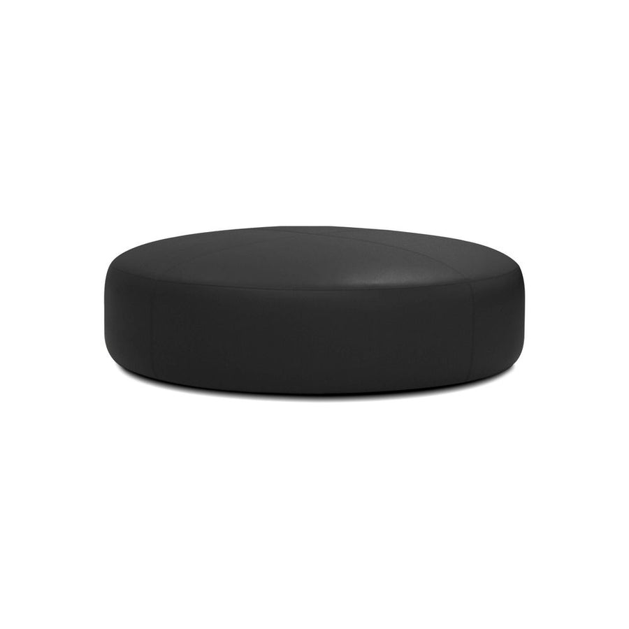 Stools & Ottomans Disc Ottoman Black Leatherette 40" Round