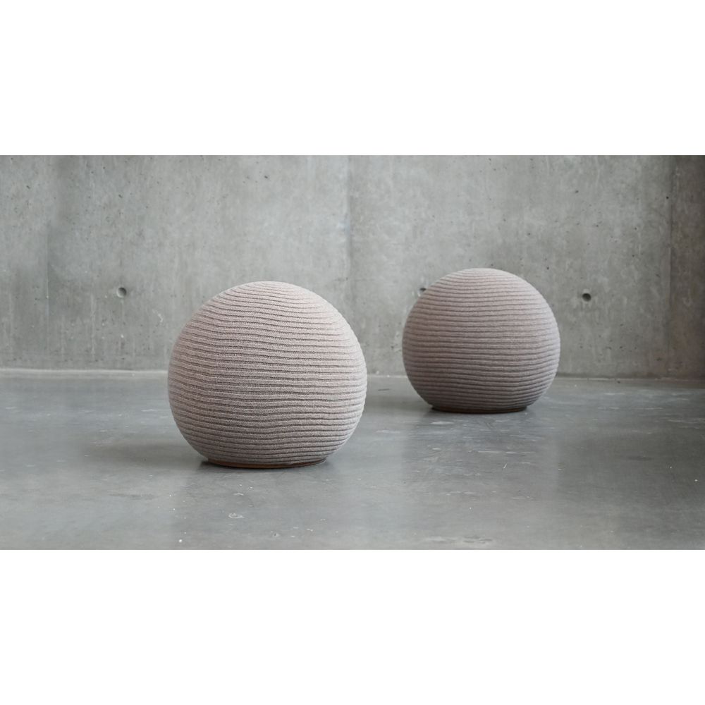 Stools & Ottomans Mochi Ottoman Nude Knit Fabric