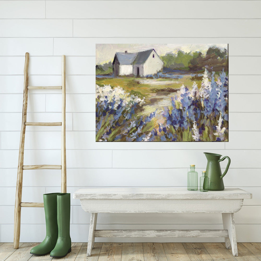 Meadow Blue Barn - Outdoor Art 40x30-West of the Wind-WESTOFWIND-OU-83040-Wall Art-2-France and Son
