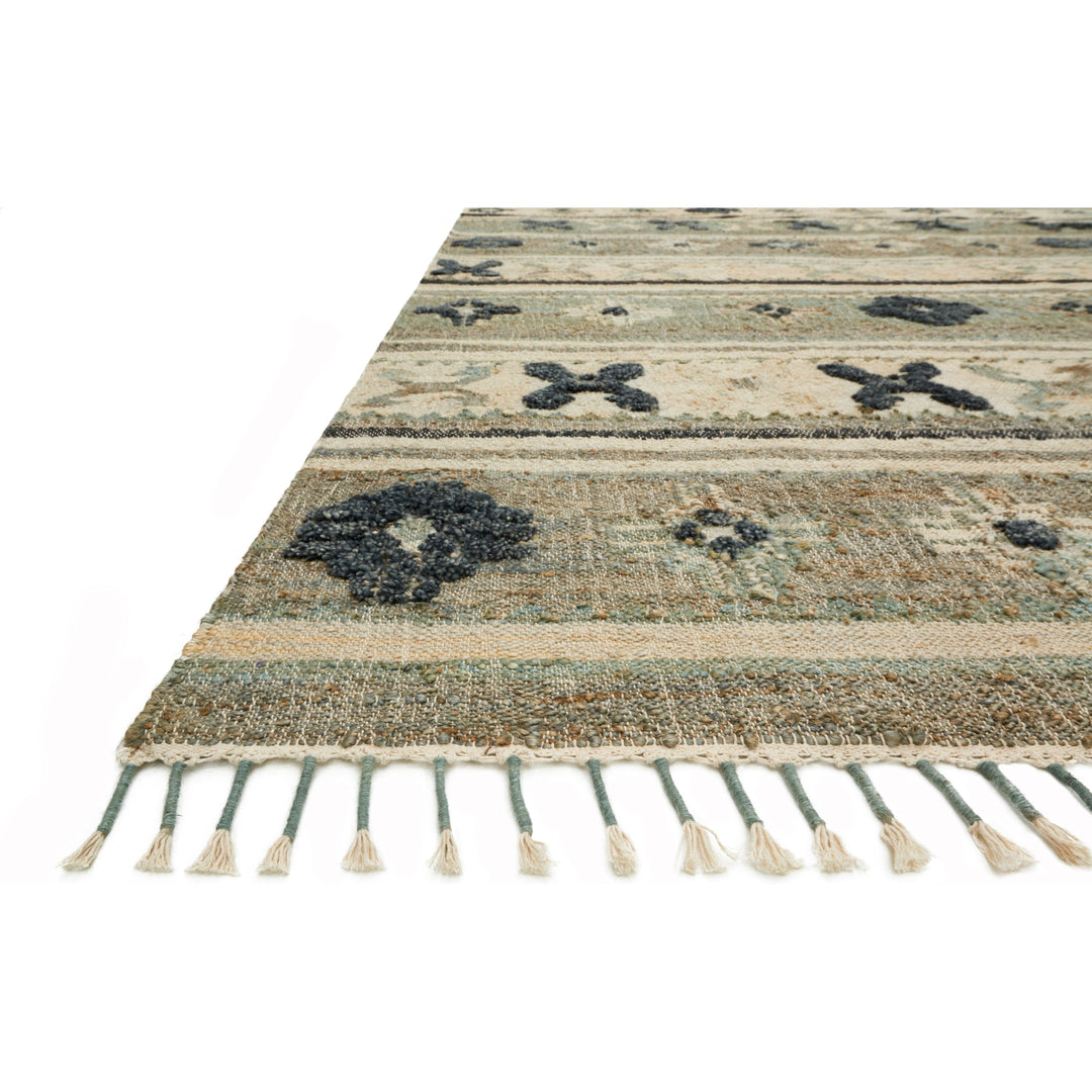 Loloi Owen Aqua / Ink 2'-6" x 9'-9" Runner Rug