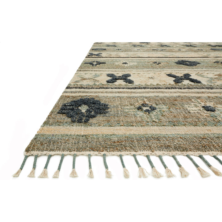 Loloi Owen Aqua / Ink 2'-6" x 9'-9" Runner Rug