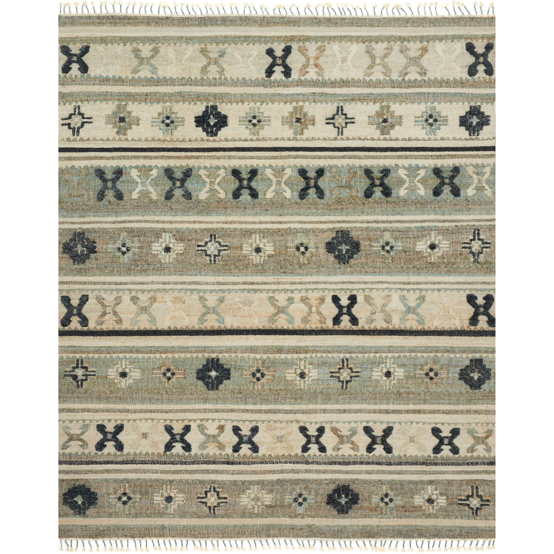 Loloi Owen Aqua / Ink 2'-6" x 9'-9" Runner Rug