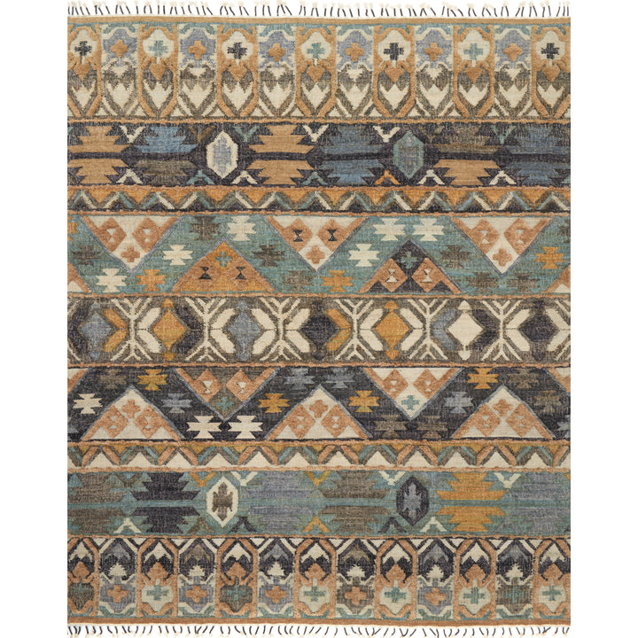 Loloi Owen Ocean / Camel 7'-9" x 9'-9" Area Rug