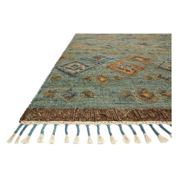 Loloi Owen Sea / Blue 18" x 18" Sample Rug