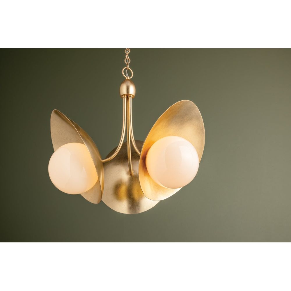 Olson Chandelier - Vintage Gold Leaf