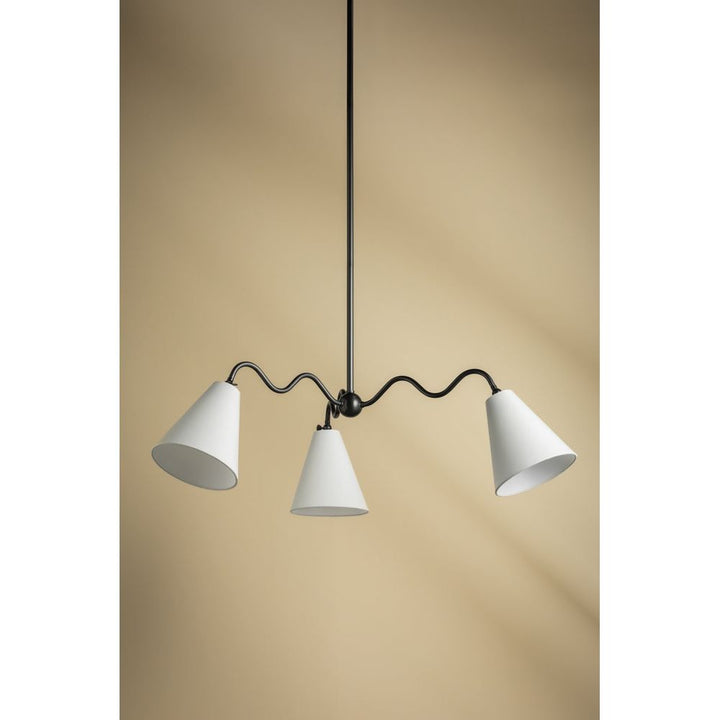 Chandeliers Onda Chandelier-Old Bronze