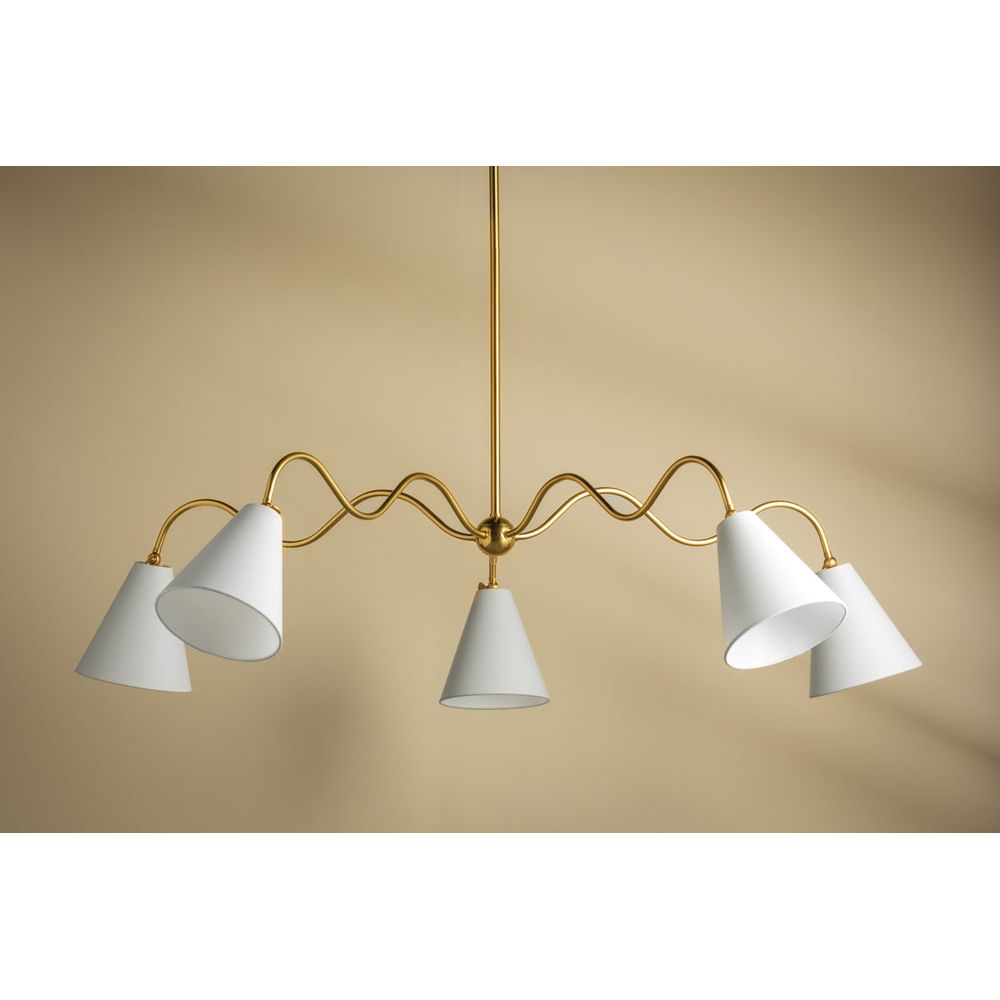 Chandeliers Onda Chandelier-Aged Brass