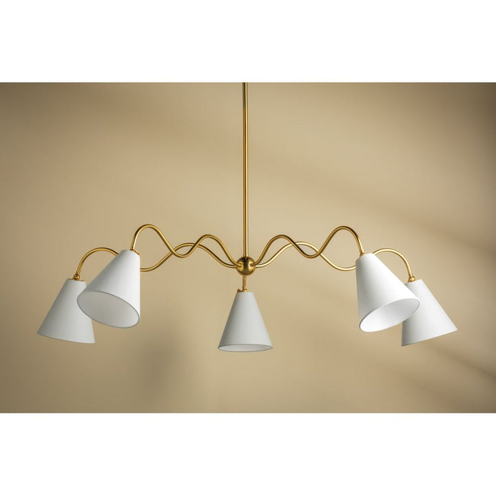 Chandeliers Onda Chandelier-Aged Brass
