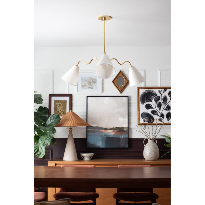 Chandeliers Onda Chandelier-Aged Brass