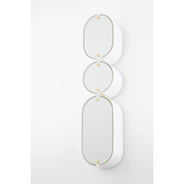 Opal Wall Sconce - Soft White/Vintage Brass 3 Lights