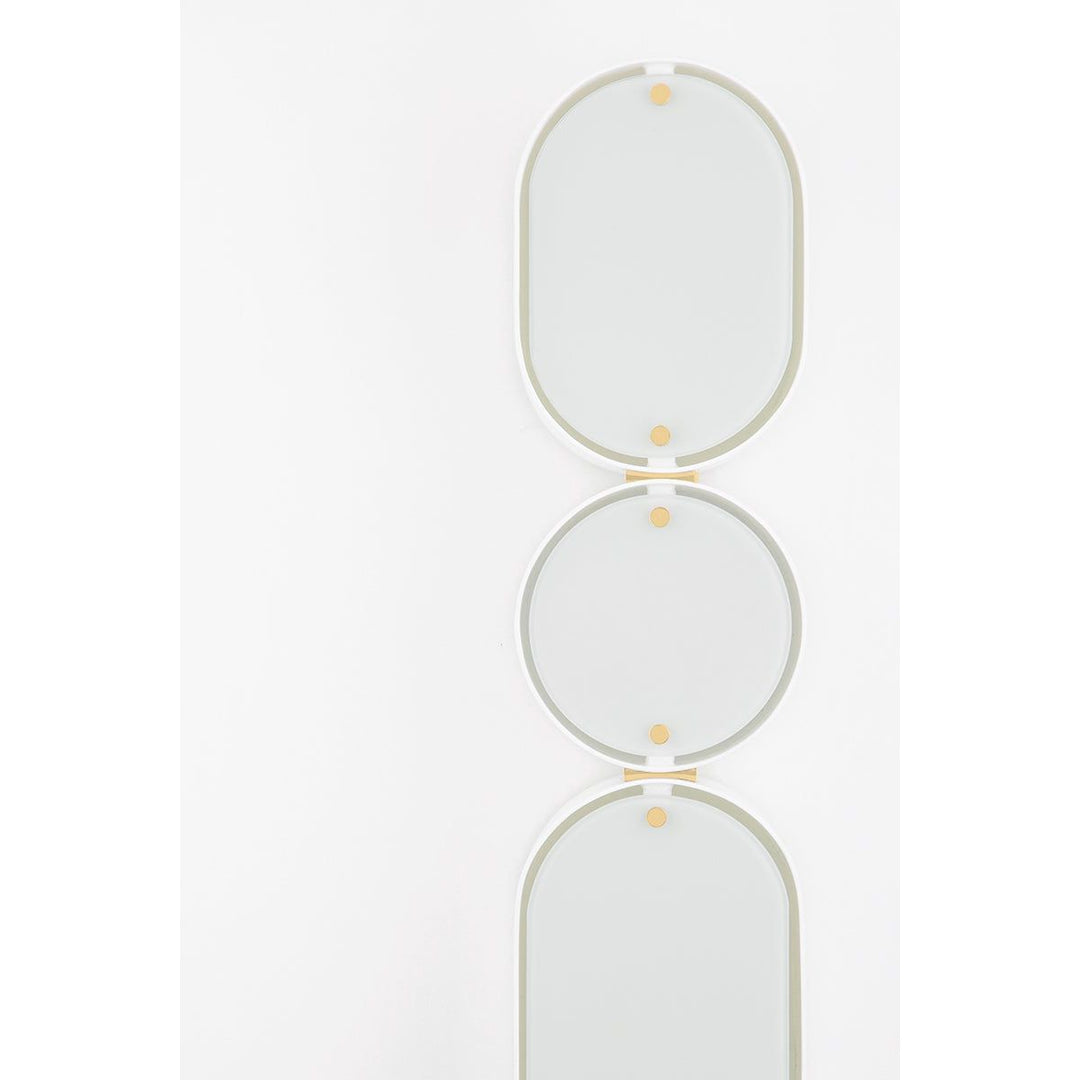 Opal Wall Sconce - Soft White/Vintage Brass 3 Lights