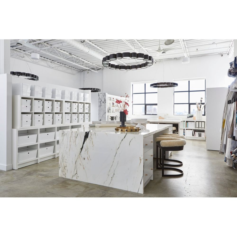 Opal Chandelier - Soft Black/Stainless Steel 22 Lights