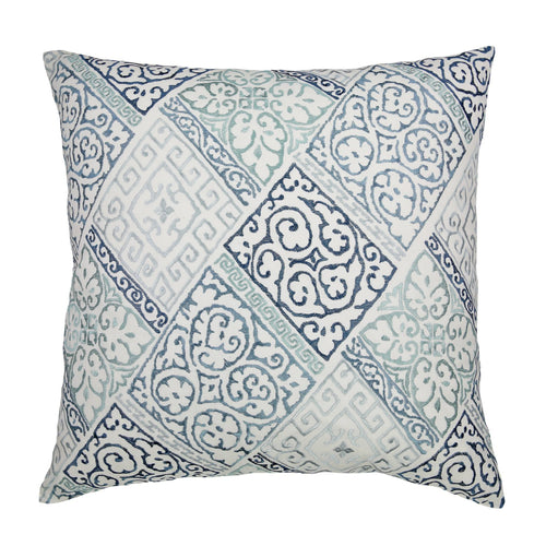 Oporto Pillow-Ann Gish-ANNGISH-PWOR2222-BLE-Bedding-1-France and Son