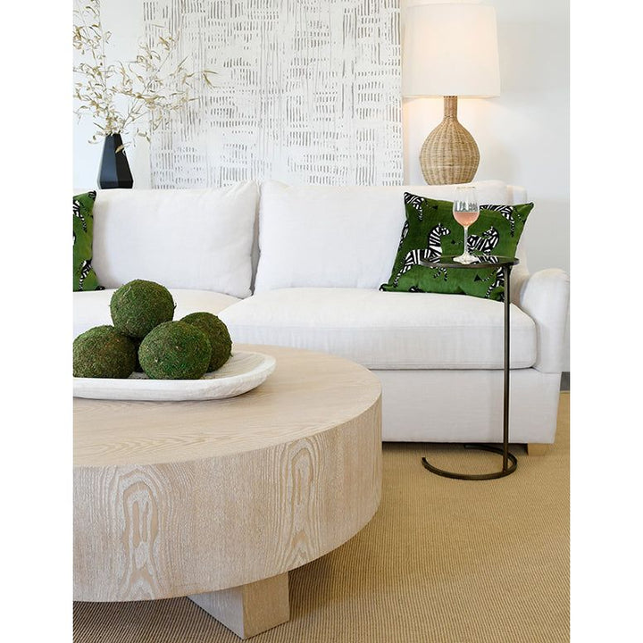 Side Tables Monaco - Small Round Cigar Table Bronze With Antique Mirror Top