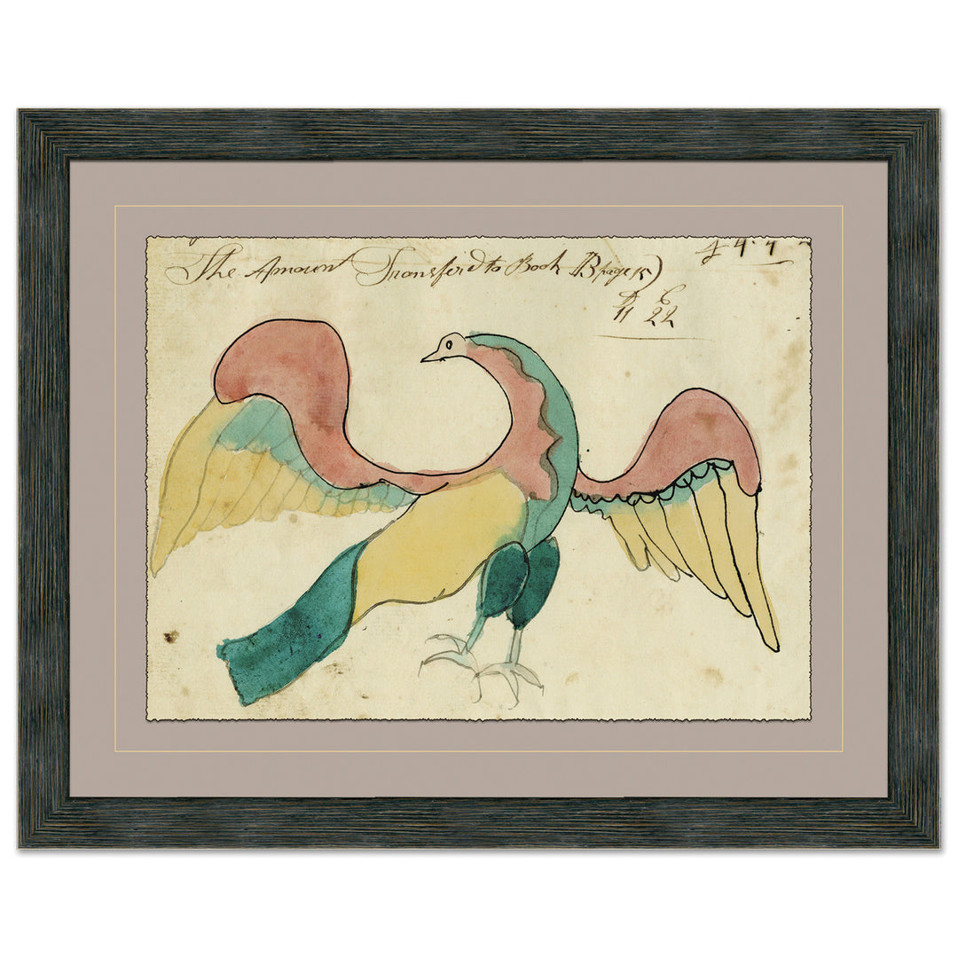 American Eagle - Mennonite Ledger Drawing by Soicher Marin