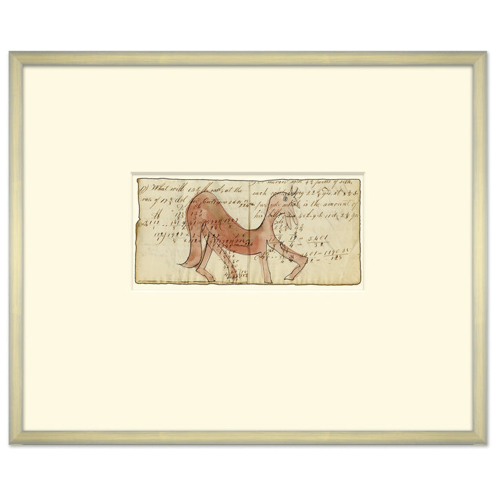 Menonite Drawing, Sway Back Horse by Soicher Marin