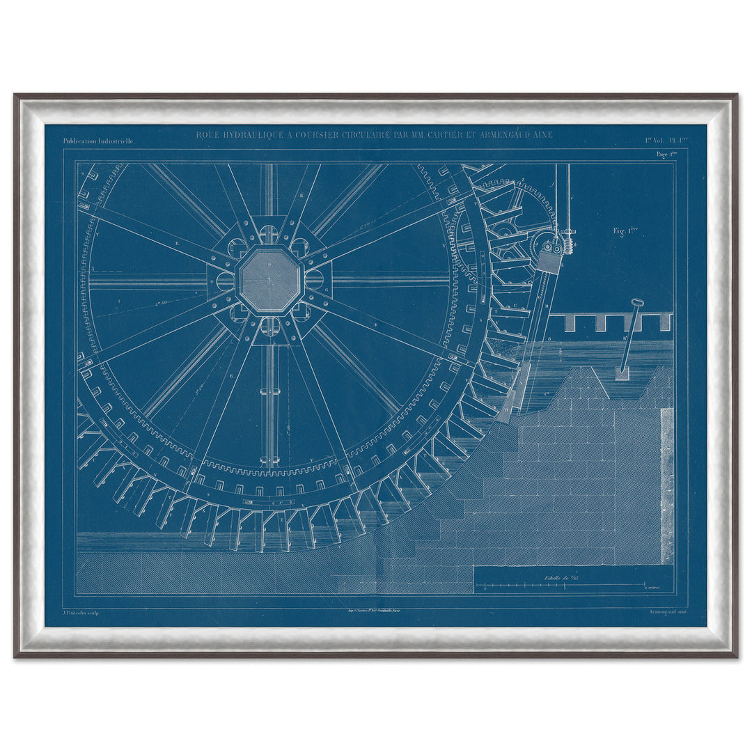 19th Century Mechanical Drawings Of Ships 6 by Soicher Marin