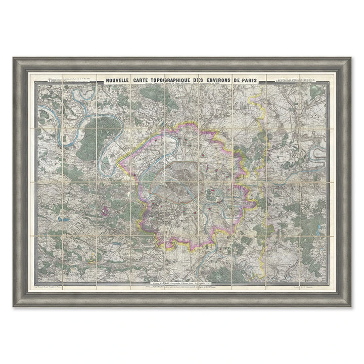 Pocket Map of Paris, 1880 by Soicher Marin
