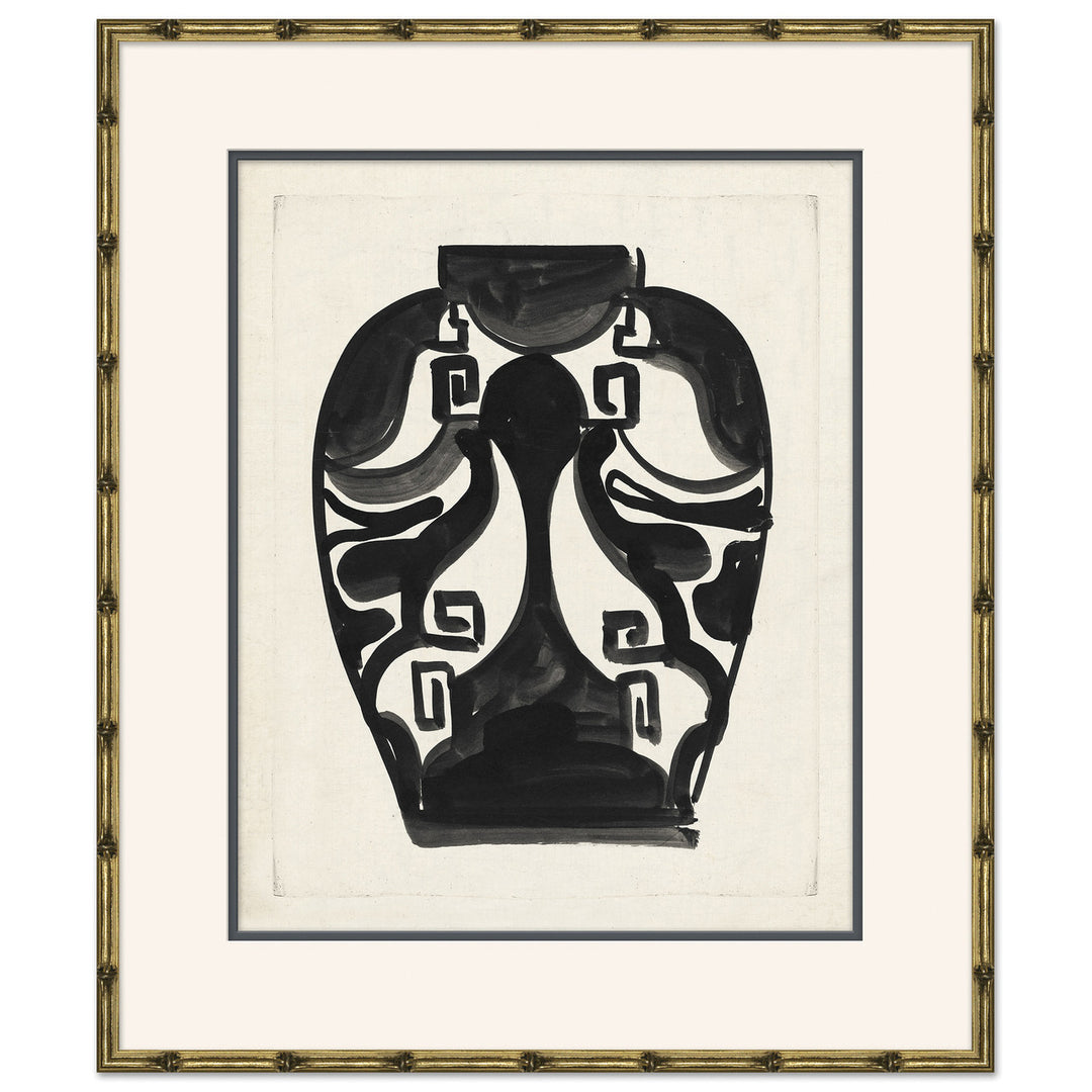 Art Deco Vases in Black 5 by Soicher Marin