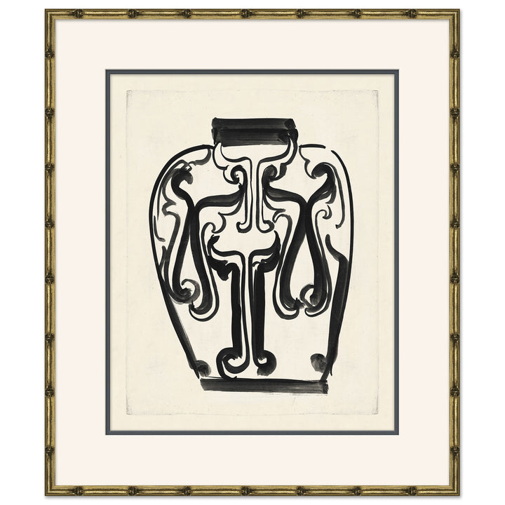 Art Deco Vases in Black 6 by Soicher Marin