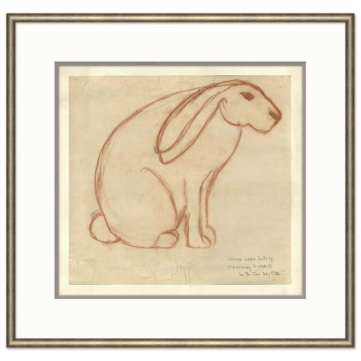 At the Zoo Sketch Series - Sepia Bunny by Soicher Marin